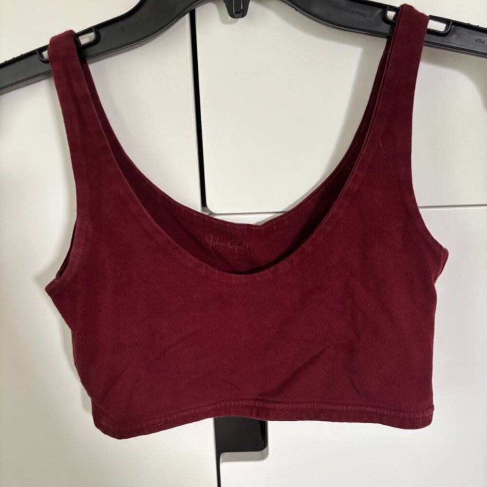Brandy Melville/John Galt Lydia Tank Dark Red Size XS/SM - Picture 2 of 4